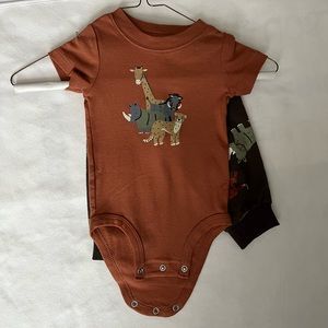 2-pc SS animal onesie + sweatpants